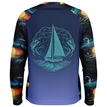 Chokefish™ Long Sleeve Every Day All Weather Trees&Boats Shirt Men's-016-Special-Edition